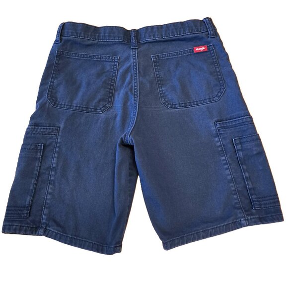 Wrangler Boys Shorts ~ Size 14 ~ Gamer ~ Tech Pockets ~ Gray and Navy - Picture 4 of 13